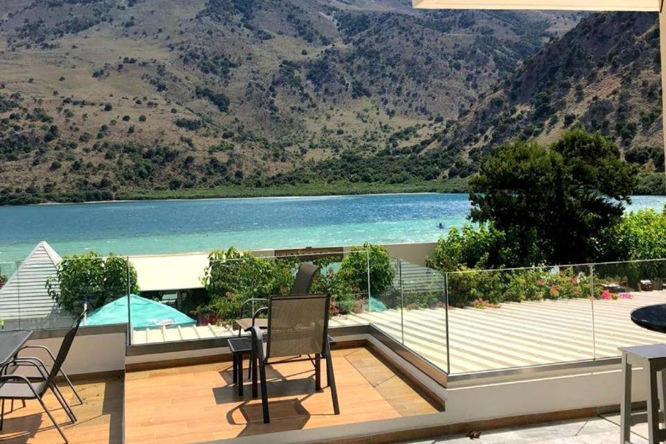 Korissia With Lake View Kournas Exterior photo