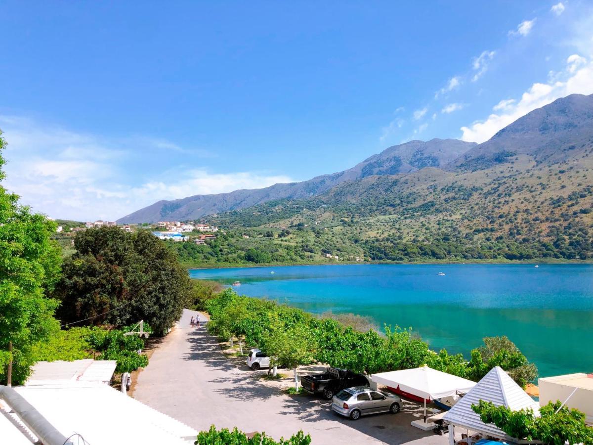 Korissia With Lake View Kournas Exterior photo
