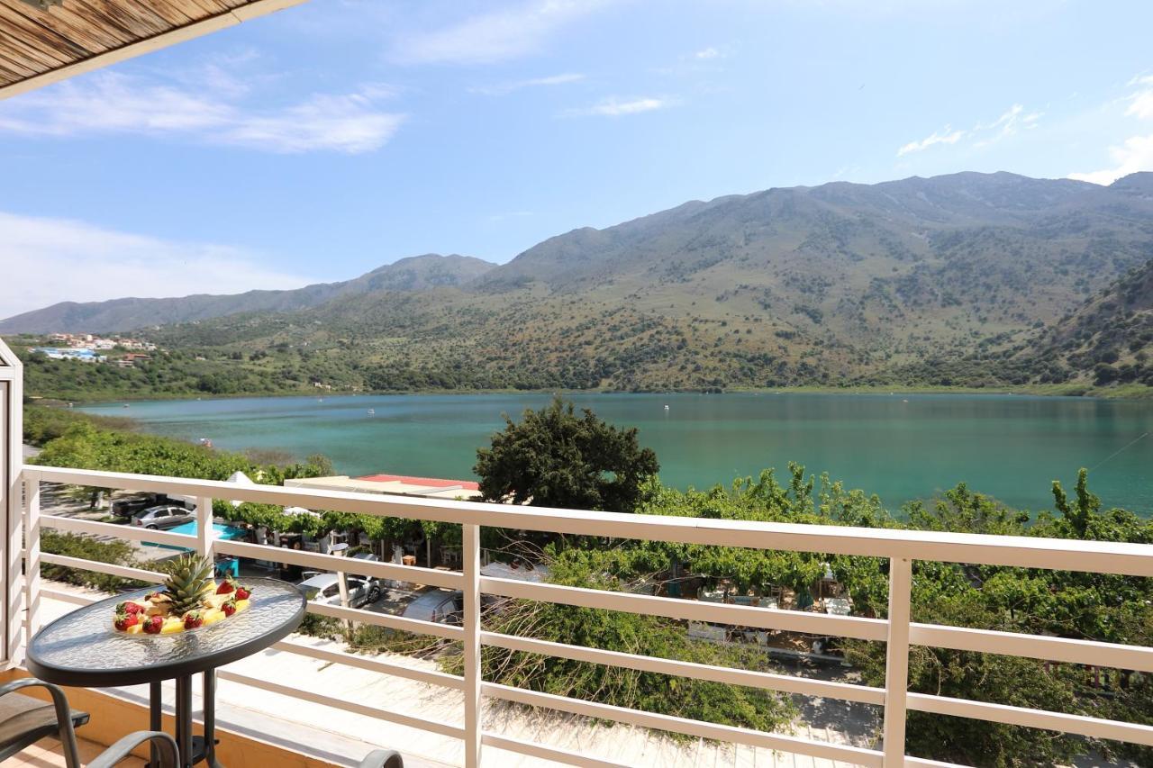 Korissia With Lake View Kournas Exterior photo